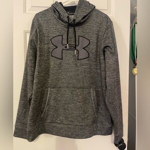 women’s large dark gray under armour sweatshirt